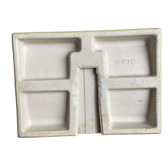 Vintage Porcelain Bathroom Fixtures Yellow Toothbrush Mount Toilet Paper MCM - Picture 6 of 16